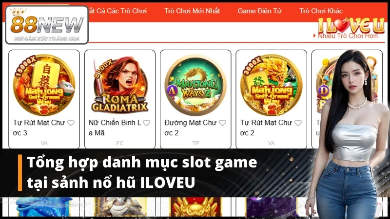 Danh mục slot game hấp dẫn nhất tại sảnh game ILOVEU