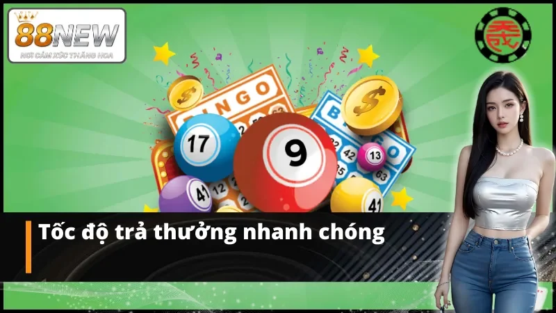 Trả thưởng trong giây lát với xổ số TCG